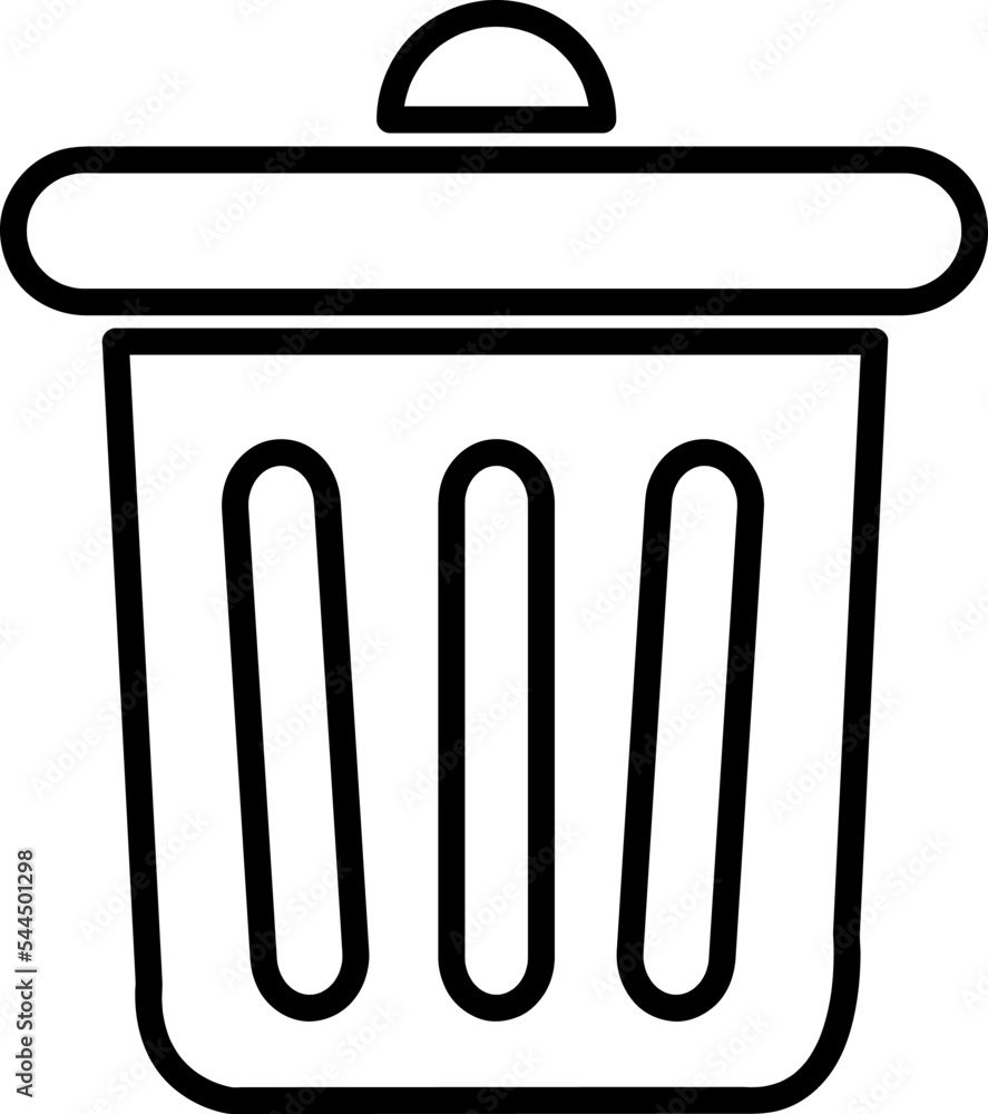 Poster trash can icon vector. delete sign on white background..eps