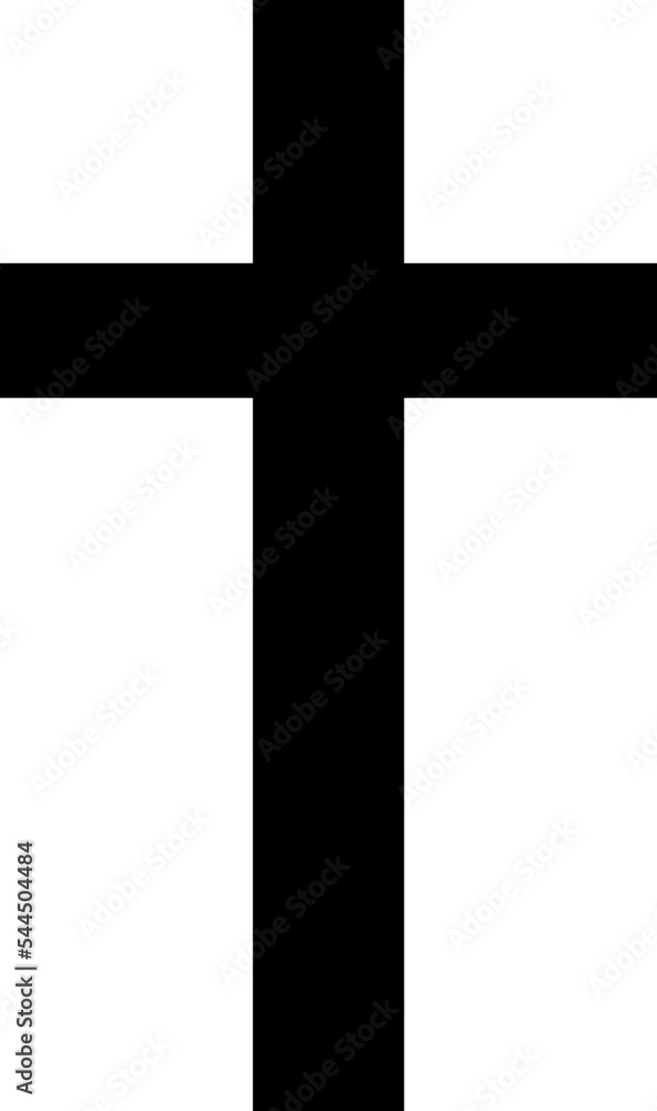 Poster cross christian icon vector design template on white background..eps