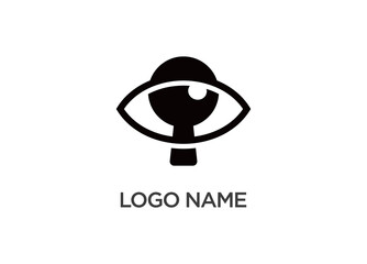Eye Symbol Logo for Visionary Brands, A unique logo featuring an eye symbol, suitable for visionary and creative brands.