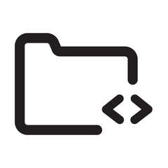 Folder Icon Outline Style