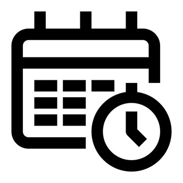 Icon Schedule With Style Outline