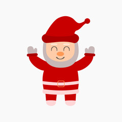 santa claus cartoon vector illustration