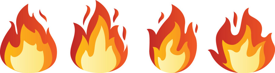 Fire flame collection © Vuang