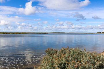 landscape with sea and clouds