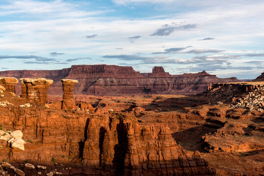 Panoramic HDR view from 12 photos of Fielder Natural Arch in Moab