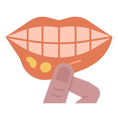 mouth sores icon
