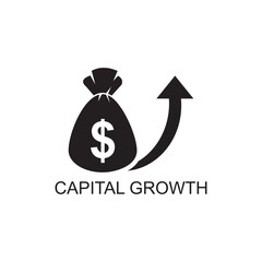 capital growth icon , business icon