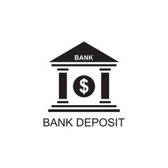 bank deposit icon , business icon