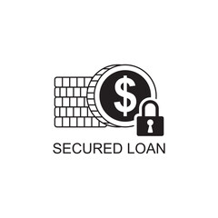 secured loan icon , business icon
