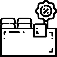 arranged clothes icon