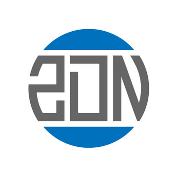 ZDN letter logo design on white background. ZDN creative initials circle logo concept. ZDN letter design.