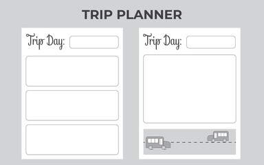 Vacation planner design concept for  world trips, tours, and travel plans, kids trip planner