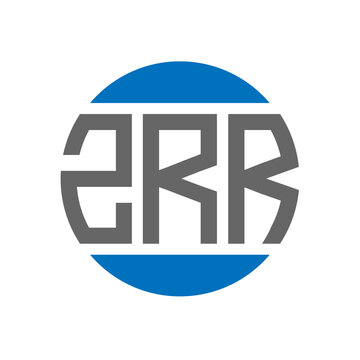 ZRR letter logo design on white background. ZRR creative initials circle logo concept. ZRR letter design.