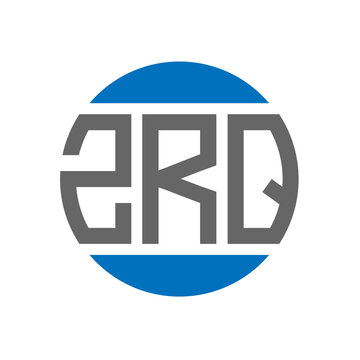 ZRQ letter logo design on white background. ZRQ creative initials circle logo concept. ZRQ letter design.
