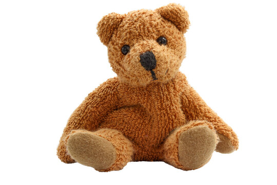 Naklejki Plüsch Teddy Bär braun sitzend. 
