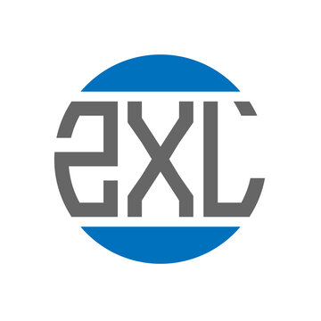 ZXL letter logo design on white background. ZXL creative initials circle logo concept. ZXL letter design.