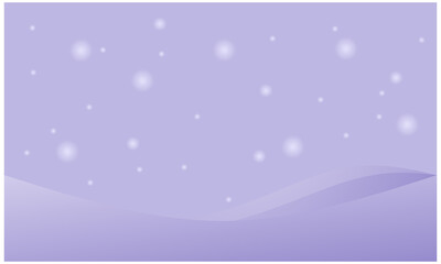 Purple pastel background for winter events with snow elements