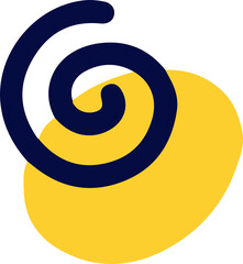 hand draw shape abstract element