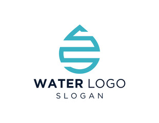 Logo design about Water on a white background. made using the CorelDraw application.