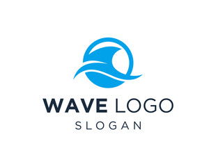 Logo design about Wave on a white background. made using the CorelDraw application.