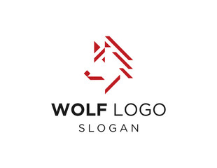 Logo design about Wolf on a white background. made using the CorelDraw application.