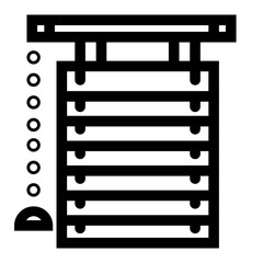 Blinds Curtains Interior Window Icon