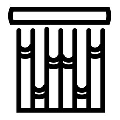 Blinds Interior Jalousie Multifacture Panel Rolled Window Icon