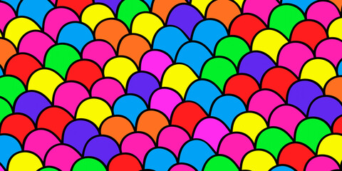 Abstract color scale pattern. Fish scale colorful texture. © flexelf