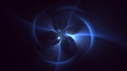 3D rendering abstract round light background