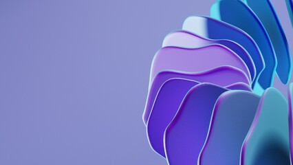 abstract design background with neon color, 3d rendering colorful geometry, purple and blue design texture.