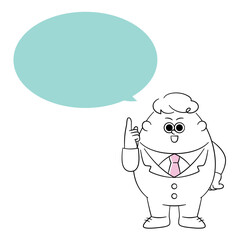 語るビジネスマン