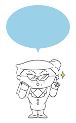 語るビジネスウーマン