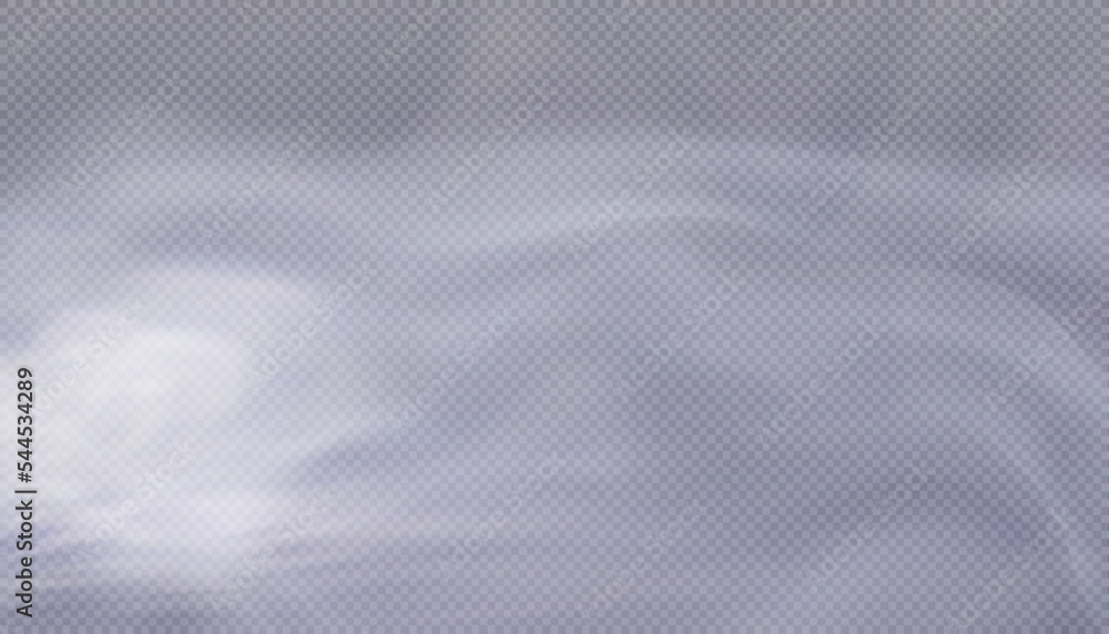Aufkleber translucent smoke isolated on a transparent background. steam effect special effect. vector texture 