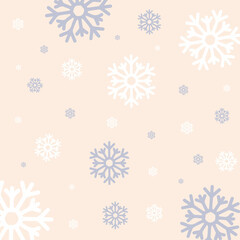 Snowflakes on pink background