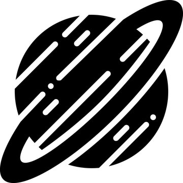 Saturn Solid Icon