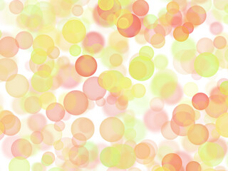 カラフルバブル（背景透明）