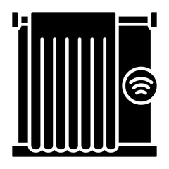 Smart Curtain Glyph Icon