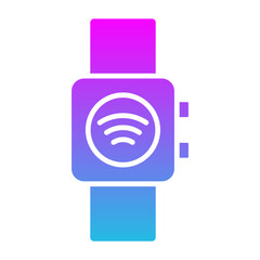 Smart Watch Glyph Gradient Icon