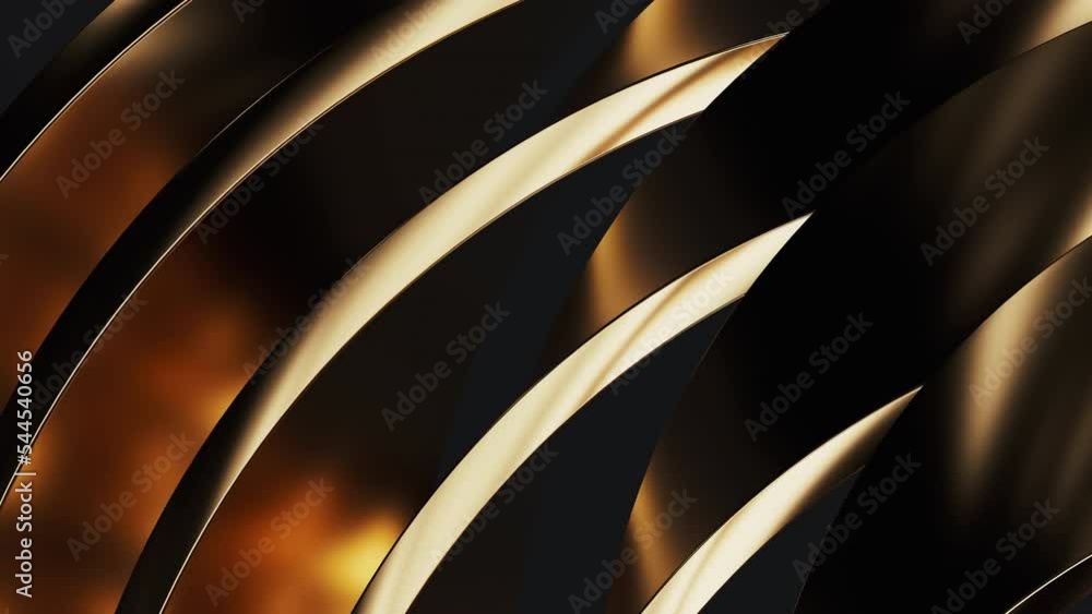 Poster metallic curve geometry background, 3d rendering.