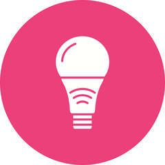 Smart Light Multicolor Circle Glyph Inverted Icon