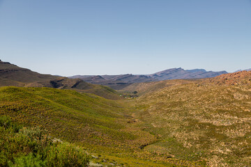 Fototapeta na wymiar Scenic view in the Cederberg Mountains close to the Red Cederberg Escapes
