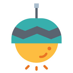 Obraz premium lamps flat icon style