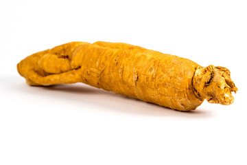 ginseng root on a white background