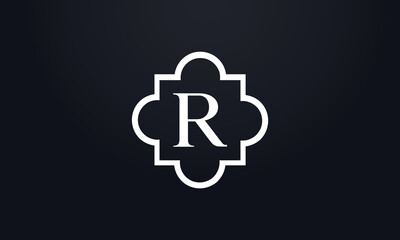 Royal Luxury gold logo monogram vector. Royal company brand logo and snow icon golden flower frame symbol letter with gold frame icon vector