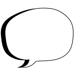 Speech bubble vector illustration