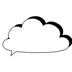 Speech bubble vector illustration