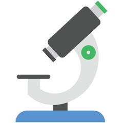 Microscope Flat Illustration