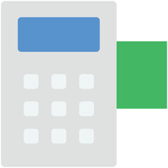 Obraz premium Calculator Flat Illustration