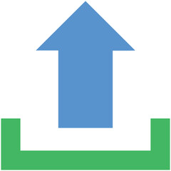 Uploading Flat Illustration