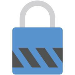 Lock Flat Illustration